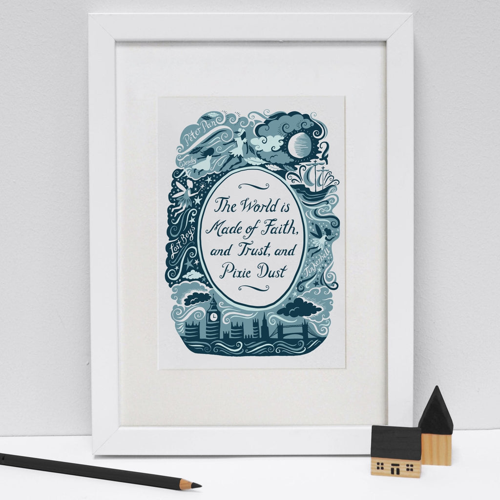 Peter Pan, Famous Quotes Print - Lucy Loves This-