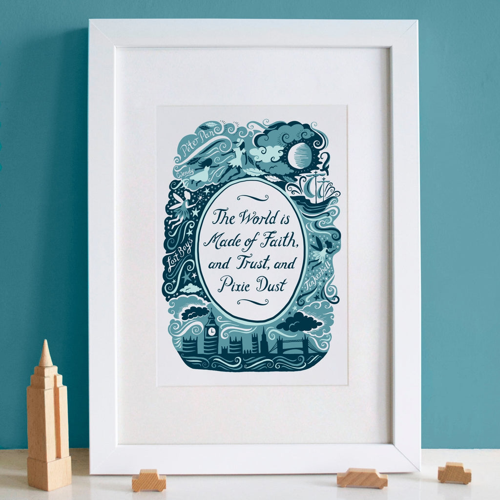 Peter Pan, Famous Quotes Print - Lucy Loves This-