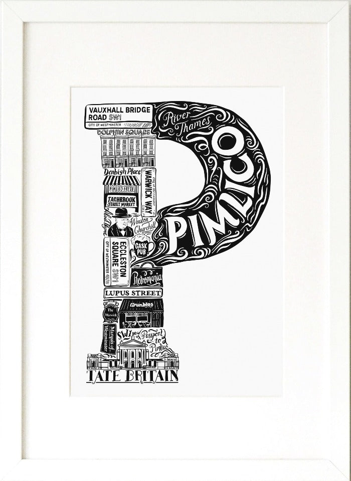 Pimlico print - Lucy Loves This-U.K City Prints