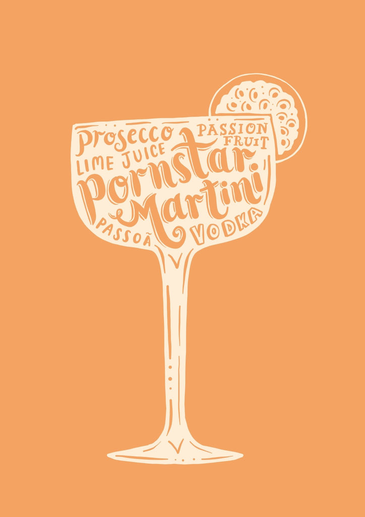 Pornstar Martini print - Lucy Loves This-Cocktail Prints