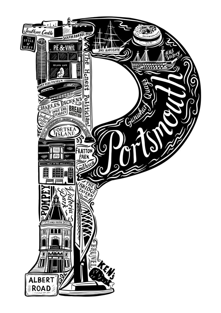 Portsmouth Print - Lucy Loves This-U.K City Prints
