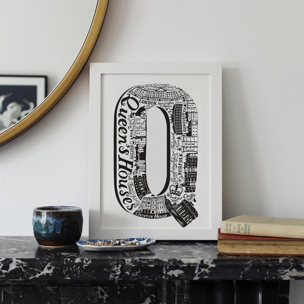 Queen's Houses print - Lucy Loves This-