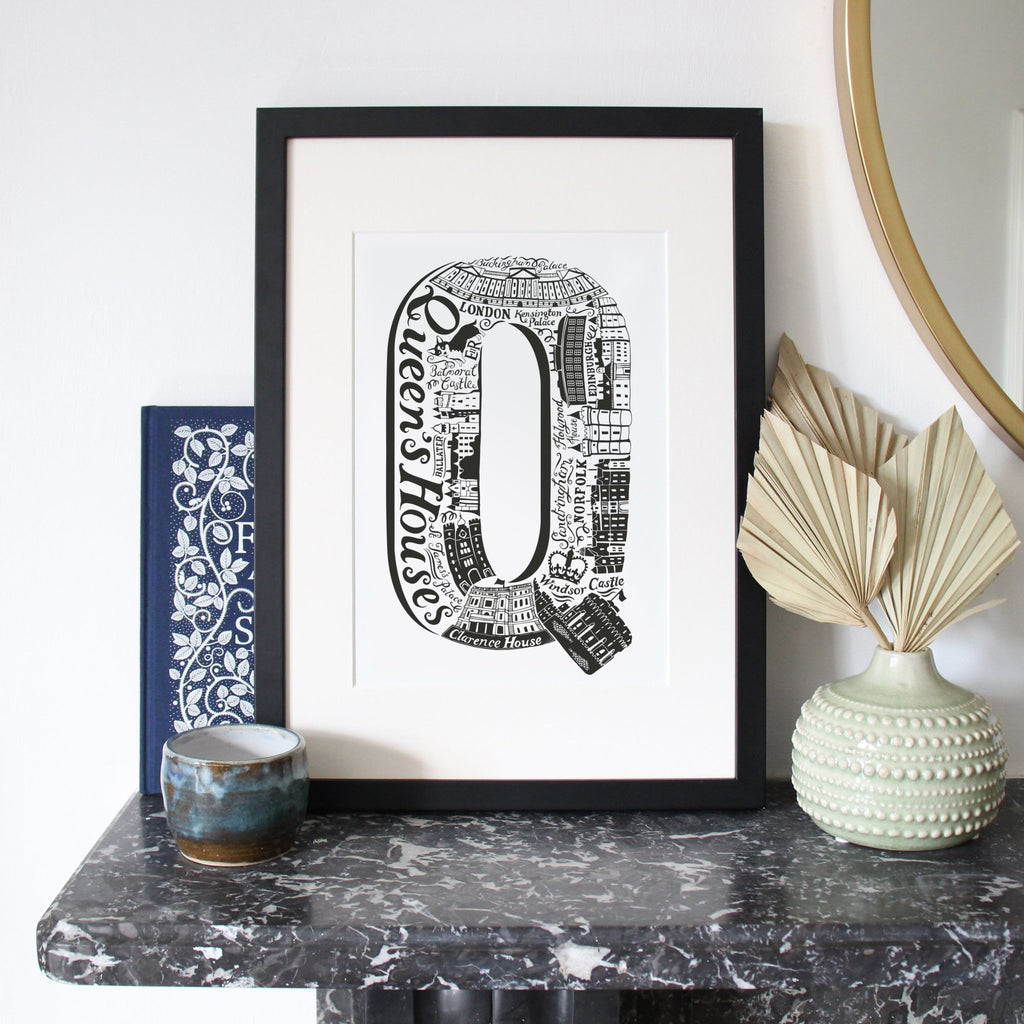 Queen's Houses print - Lucy Loves This-