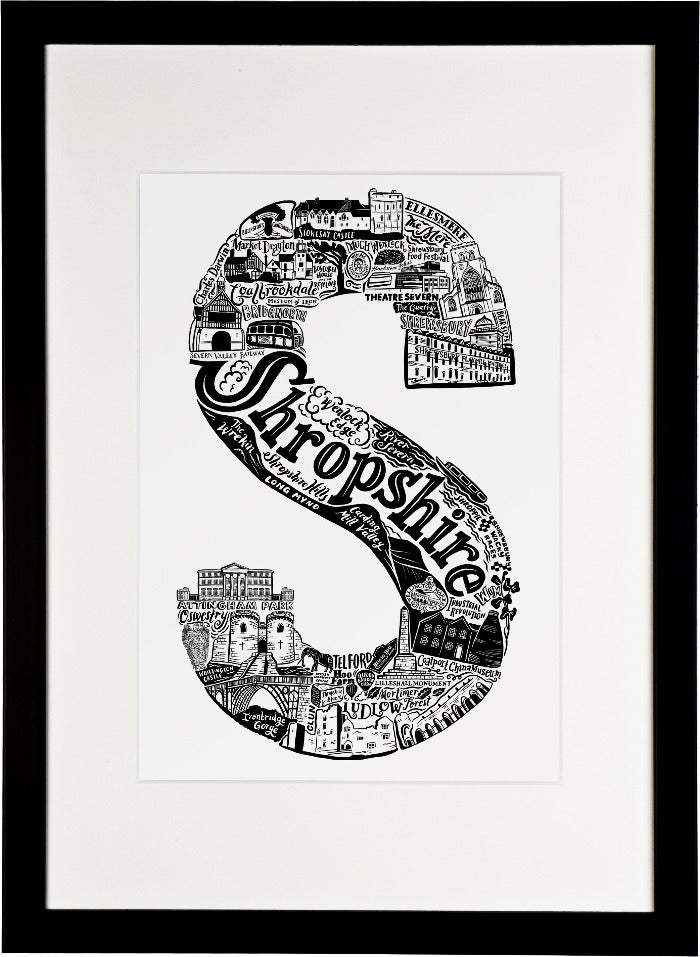 Shropshire Print - Lucy Loves This-U.K City Prints