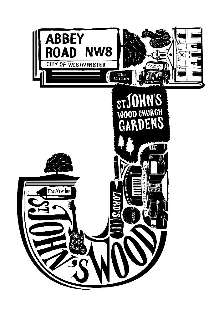 St John's Wood print - Lucy Loves This-U.K City Prints