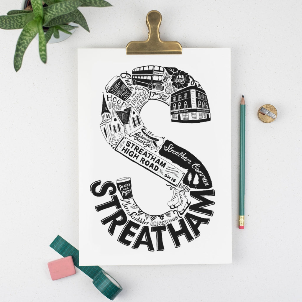 Streatham print - Lucy Loves This-U.K City Prints