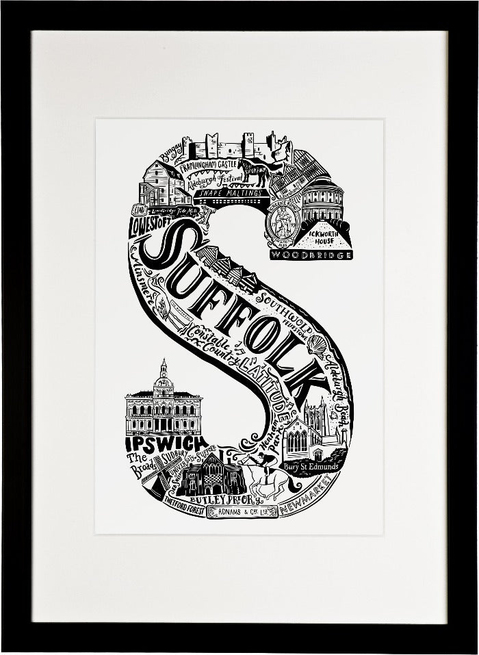 Suffolk Print - Lucy Loves This-U.K City Prints
