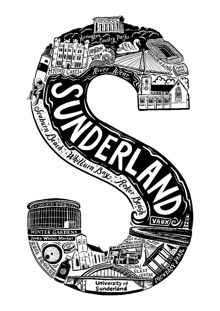Sunderland Print - Lucy Loves This-U.K City Prints