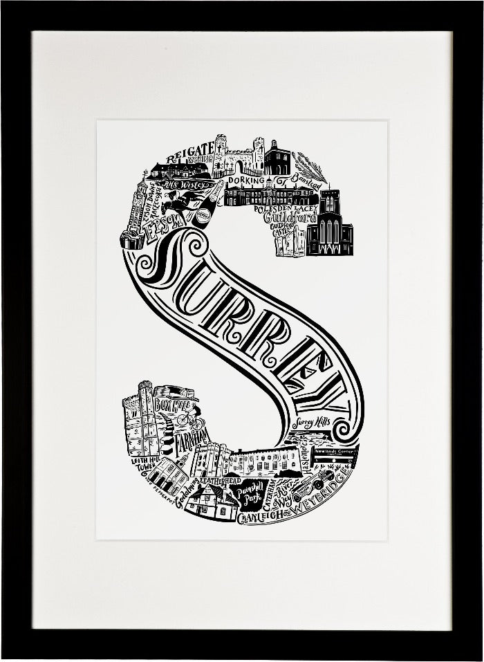 Surrey print - Lucy Loves This-U.K City Prints