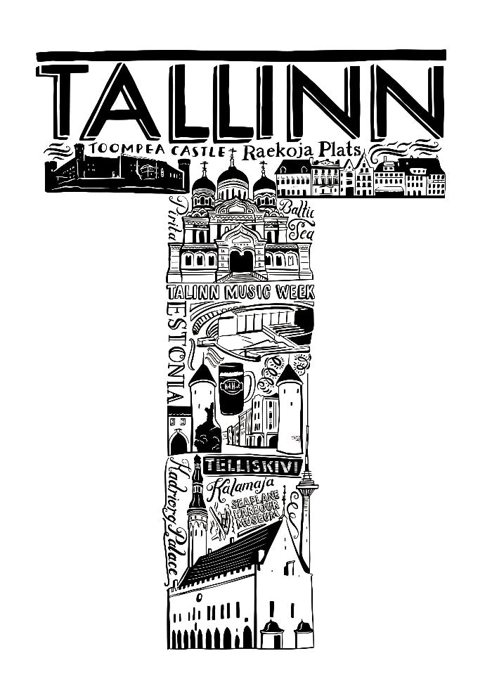 Tallinn Print - Lucy Loves This-