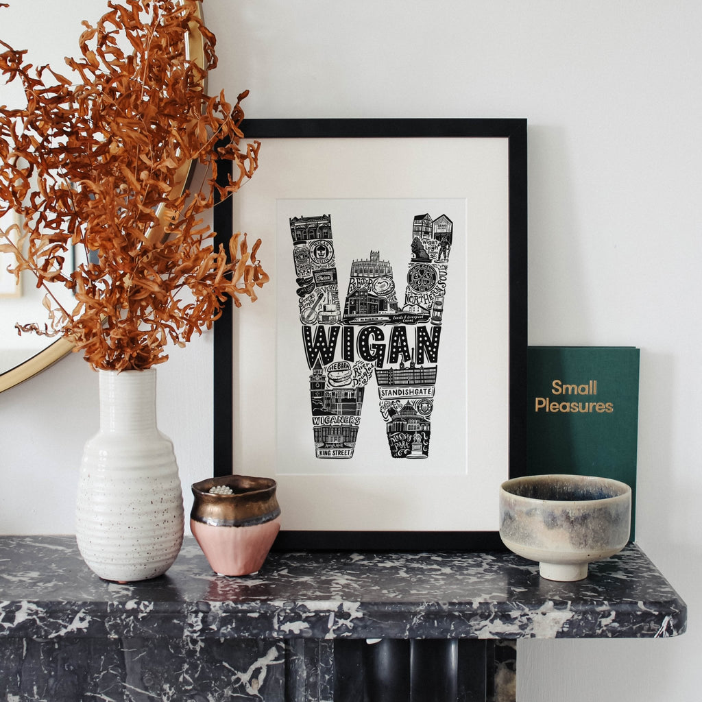 Wigan print - Lucy Loves This-U.K City Prints