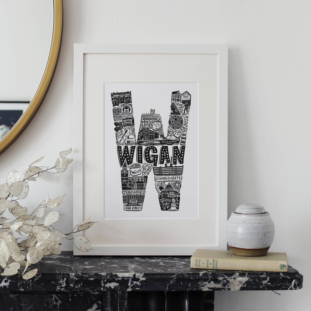 Wigan print - Lucy Loves This-U.K City Prints