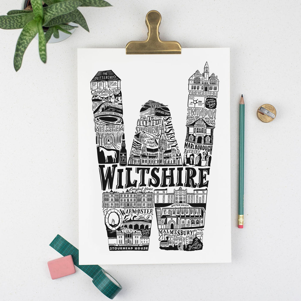 Wiltshire print - Lucy Loves This-U.K City Prints
