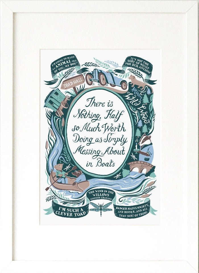 Wind In The Willows, Famous Quotes Print - Lucy Loves This-