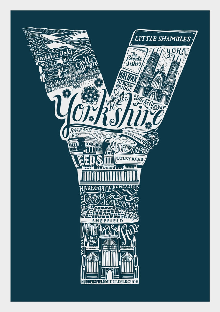 Yorkshire Colour Print - Lucy Loves This-