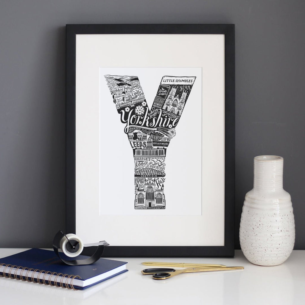 Yorkshire Print - Lucy Loves This-U.K City Prints